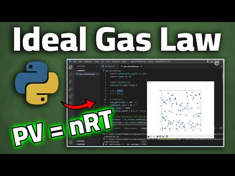 Ideal Gas Law Simulation in Python! || Simulating Physics in Python