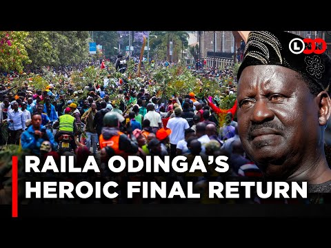 Historic Scenes as Kenyans Flood the Streets to Mourn Raila Odinga’s Death | LNN
