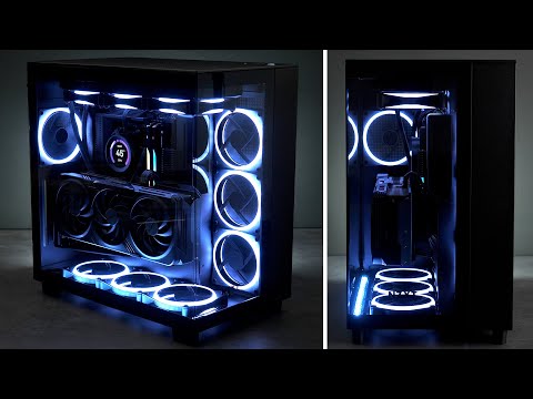 NZXT H9 Flow w/ 7950X & RTX 4090 - Time Lapse Build
