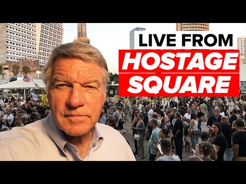 LIVE at Hostages Square in Tel Aviv with updates on President Trump’s visit and hostages release.