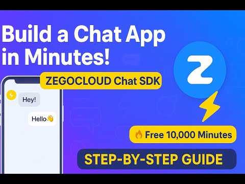 ⚡ Create Your Own Chat in React App Using ZEGOCLOUD Chat SDK (Step-by-Step Guide)