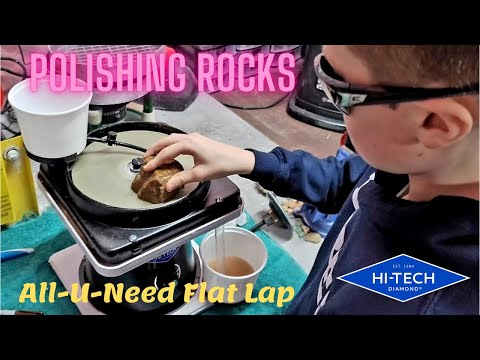 POLISHING ROCKS on a Hi-Tech Diamond All-U-Need 8" Flat Lap | Polishing Rocks #3