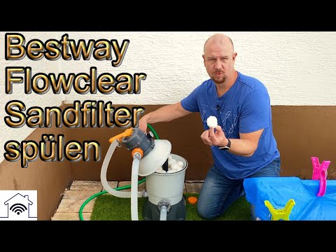 Bestway Flowclear Sandfilteranlage 58515 in Betrieb nehmen [Ausspülen, Spülen, Tips & Tricks]