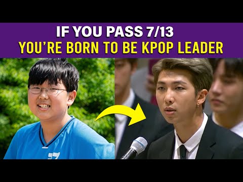 13 Test to Find Out if you'll become K-pop Group LEADER (harder than you think)