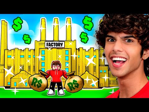 Making INFINITE MONEY in Roblox create a factory…