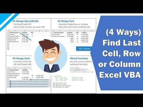 Excel VBA Tutorial: Find the Last Cell, Row or Column on a Worksheet