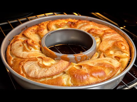 Apple cake recipe from a five-star restaurant in 10 minutes! The most delicious apple pie! Top!