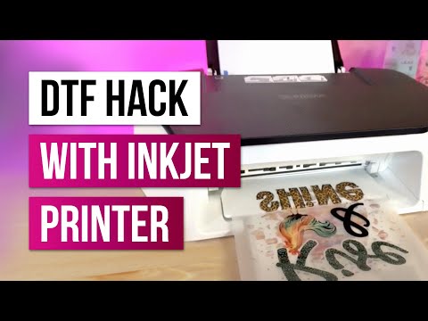 😲 Direct to film (DTF) Hack With the Inkjet Printer - Sublimation on Cotton