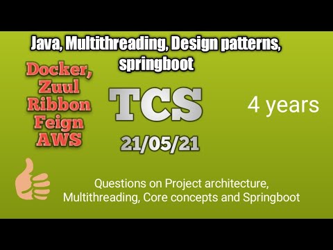 Selected || Round 1 || Java Microservices TCS Interview Experience