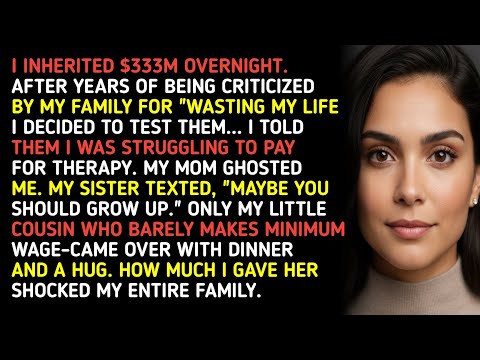 I INHERITED $333M OVERNIGHT. AFTER YEARS OF BEING CRITICIZED BY MY FAMILY FOR "WASTING MY LIFE... 