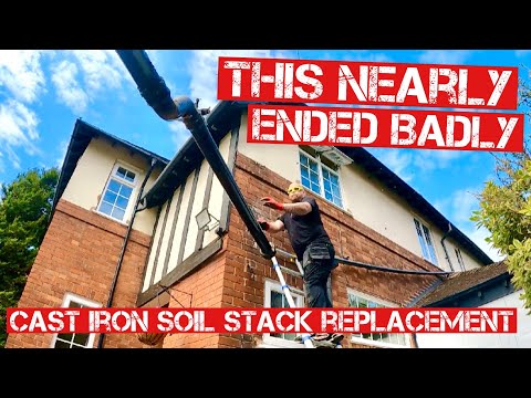 CAST IRON WASTE PIPE REPLACEMENT | (Bathroom Remodel Continues)