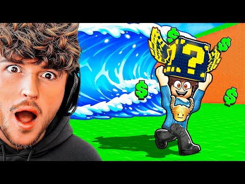 Roblox Escape Tsunami For LUCKY BLOCKS..