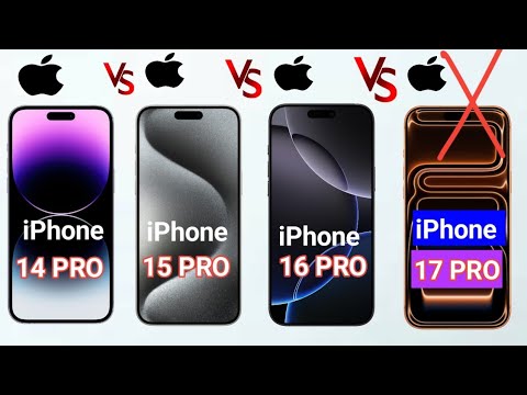 IPhone 14 pro vs IPhone 15 Pro Vs IPhone 16 Pro Vs IPhone 17 Pro