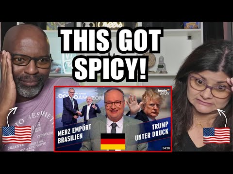 We React to Germany Roasting Merz, Trump & Minijobs 😂 | Heute-Show