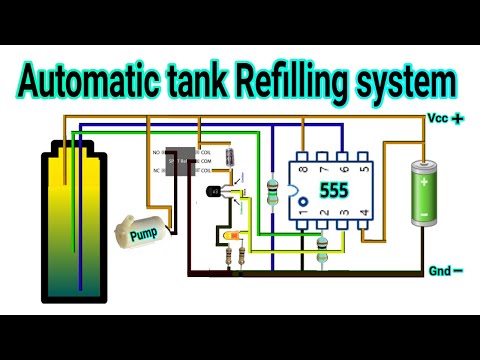 Automatic water level control using 555 IC| EE & Electronics Project | ऑटोमैटिक टैंक रीफिलिंग,