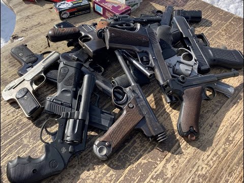 Стрельба по каске из ретро хлама