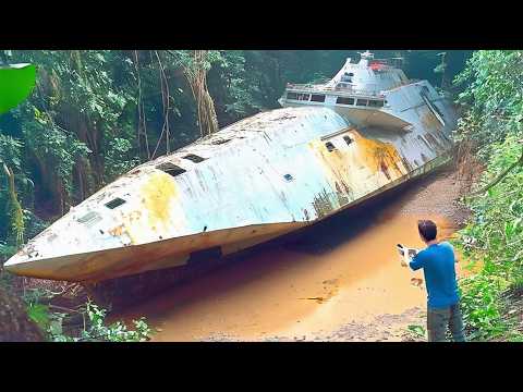 Mann findet Schiff im Dschungel – doch als er hineinschaut…