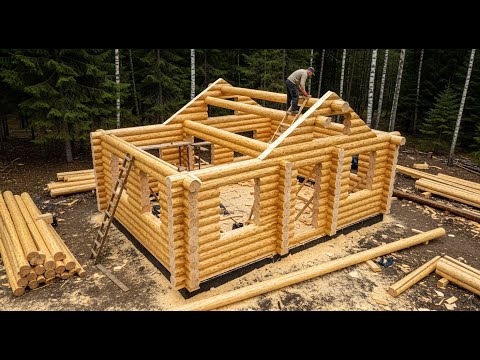 Building a Remote Canadian Log Cabin Off the Grid – Father & Son’s Complete Project