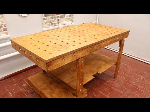 Folding Mobile Workbench DIY