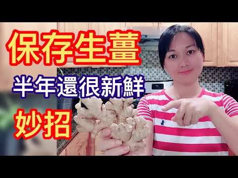 （35）如何保存新鮮生薑放半年還很新鮮妙招！還可以發姜芽！