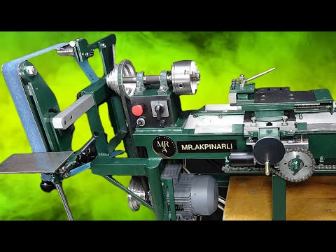 Combination of Homemade Lathe and Belt Sander (Part 1)/ diy projects