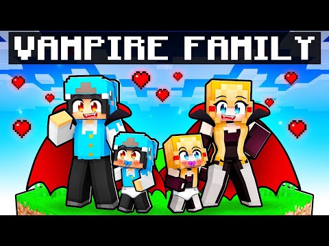 Having a VAMPIRE FAMILY in Minecraft!