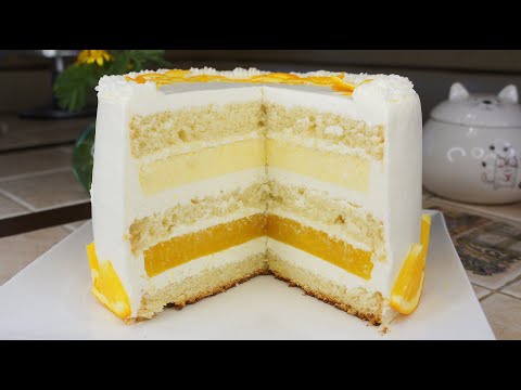 ТОРТ "АПЕЛЬСИНОВОЕ НАСЛАЖДЕНИЕ" РЕЦЕПТ | БИСКВИТНЫЙ ТОРТ С ДВУМЯ ЦИТРУСОВЫМИ ПРОСЛОЙКАМИ |ТАРТАЛЕТКА