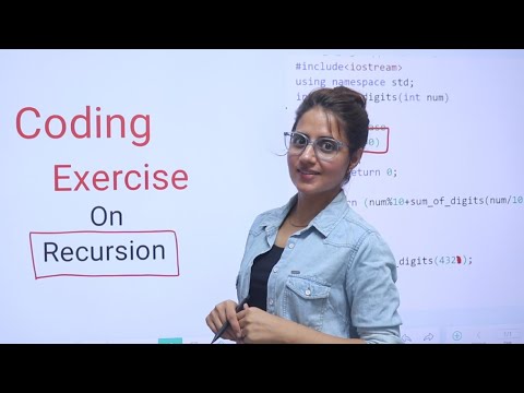 Coding Exercise on Recursion with Solution | C++ Placement Course | lecture 75