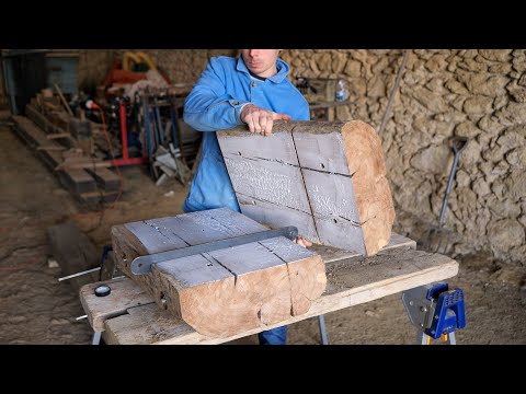 100-year-old Oak Anvil Stand