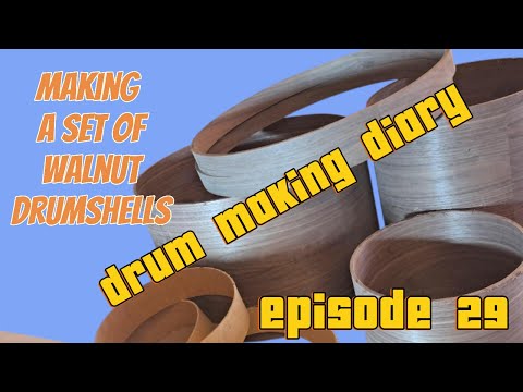 AC Drums Drum Making Diary EP 29 Walnut Drum Shell