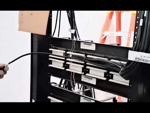 CAT6, 110 patch panel installation 