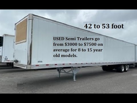 SHIPPING CONTAINER SCAM, used Semi Trailers are better