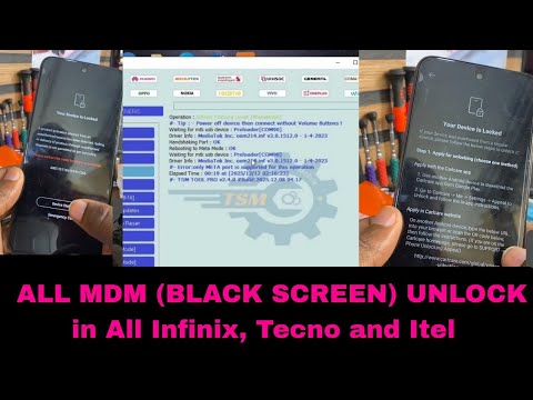 Bypass MDM (Black screen) in Infinix, Tecno and itel. All MTK CPU MDM bypass using TSM pro tool