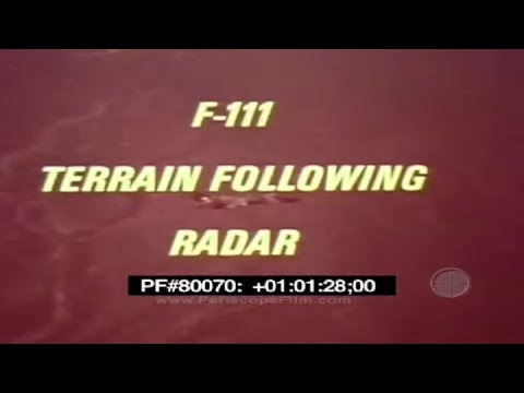 GENERAL DYNAMICS F-111 AARDVARK TERRAIN FOLLOWING RADAR  TRAINING FILM  80070