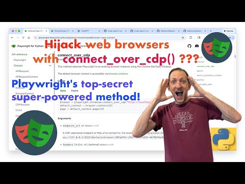 Playwright can hijack web browsers and become stealthy with connect_over_cdp()