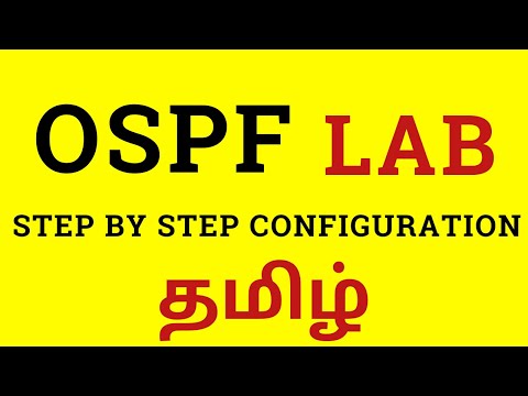 OSPF in Tamil :: Step by Step Design & Implementation OSPF Network :: CCNA Tamil