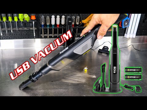 FIRST LOOK! RYOBI USB LITHIUM HP Compact Hand Vacuum Kit
