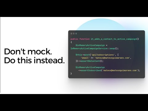 Using fake objects in automated tests