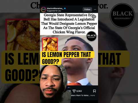 SHOULD LEMON PEPPER BE THE OFFICIAL WING FLAVOR OF GEORGIA? #SuperBowl #atl #hotwings #snacks