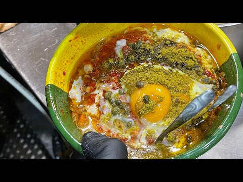 لبلابي، هرڤمة، صحن تونسي ومقرونة عند وليد في المرسى عند Omri Junior For Tunisian Street Food 🇹🇳