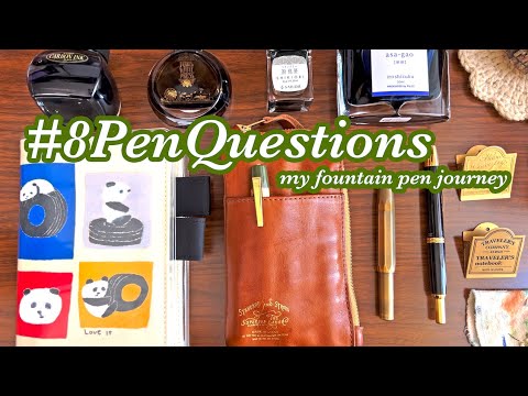 My fountain pen journey: favourite inks, pens, and future plans #8penquestions #8penquestions2024