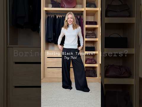 Boring black trousers? Here’s how to style them! ✨