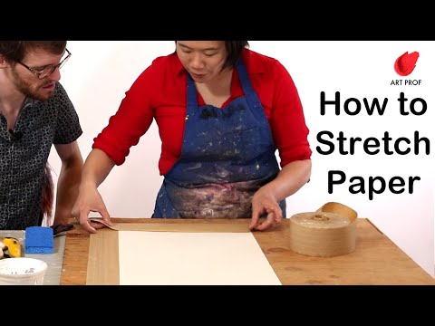 Cheaper than Canvas: Stretching Watercolor Paper for Painting
