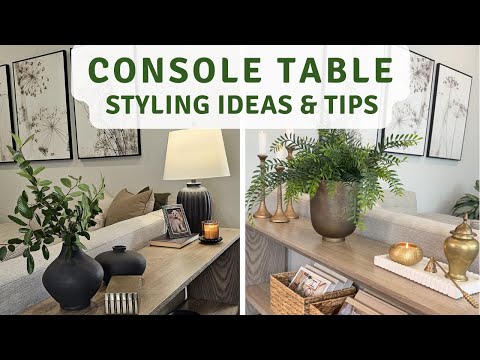 Console Table Styling Ideas for a Cohesive and Elevated Look