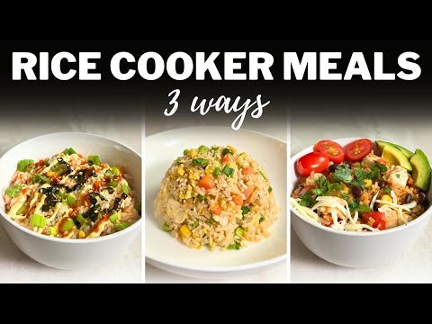 RICE COOKER MEALS » 3 Easy & Healthy One-Pot Recipes | Dump & Go Meal Prep