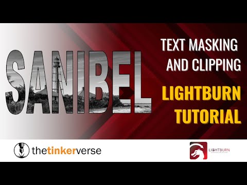 LightBurn Text Masking Tutorial – Clip Any Image Inside Text in Minutes!