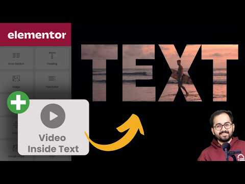 Elementor's Video inside Text Effect (FREE)