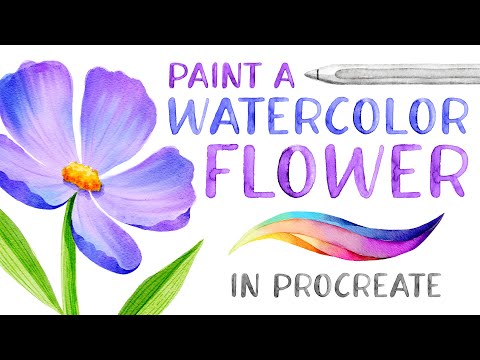 How to Paint a Watercolor Flower in Procreate // Watercolor Wonder Tutorial