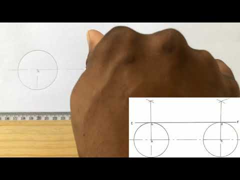 Common EXTERNAL TANGENT to two EQUAL CIRCLES