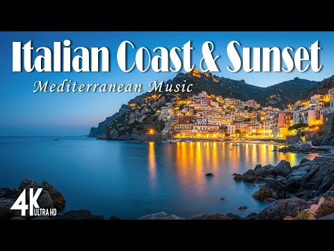 Italian Coastal Vibes 🎶 Amalfi Coast & Lake Como Relaxing Mediterranean Music 4K